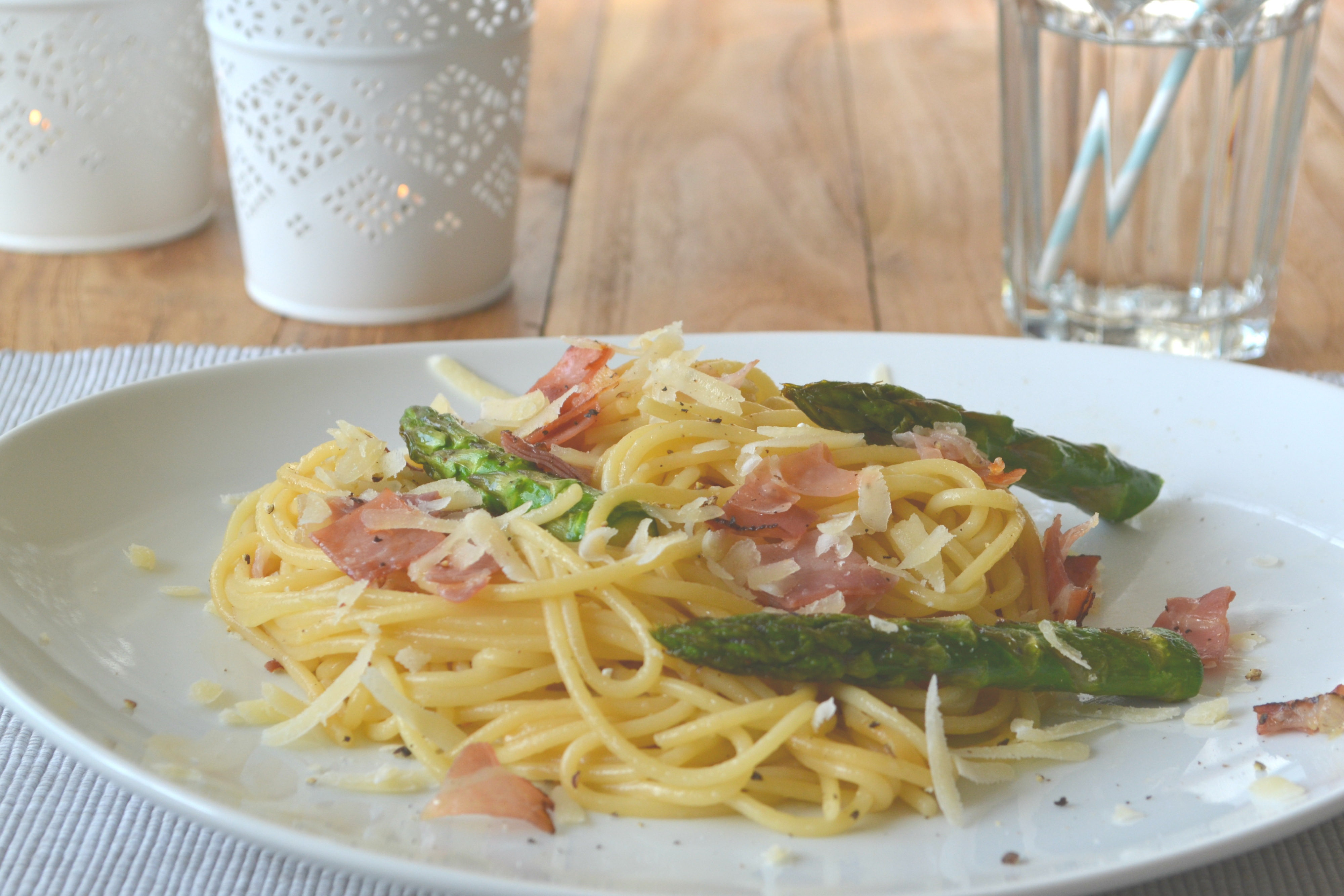Spaghetti mit Spargel 4